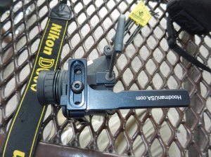 microadjustments to fit the 3" loupe to the bracket