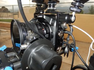 50mm f/1.4 EF with Metabones Speed Booster, 77mm VND filter on 58->77 adapter ring