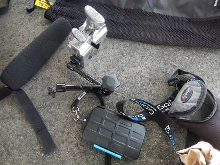 grip setup for DAR on boom pole_closeup